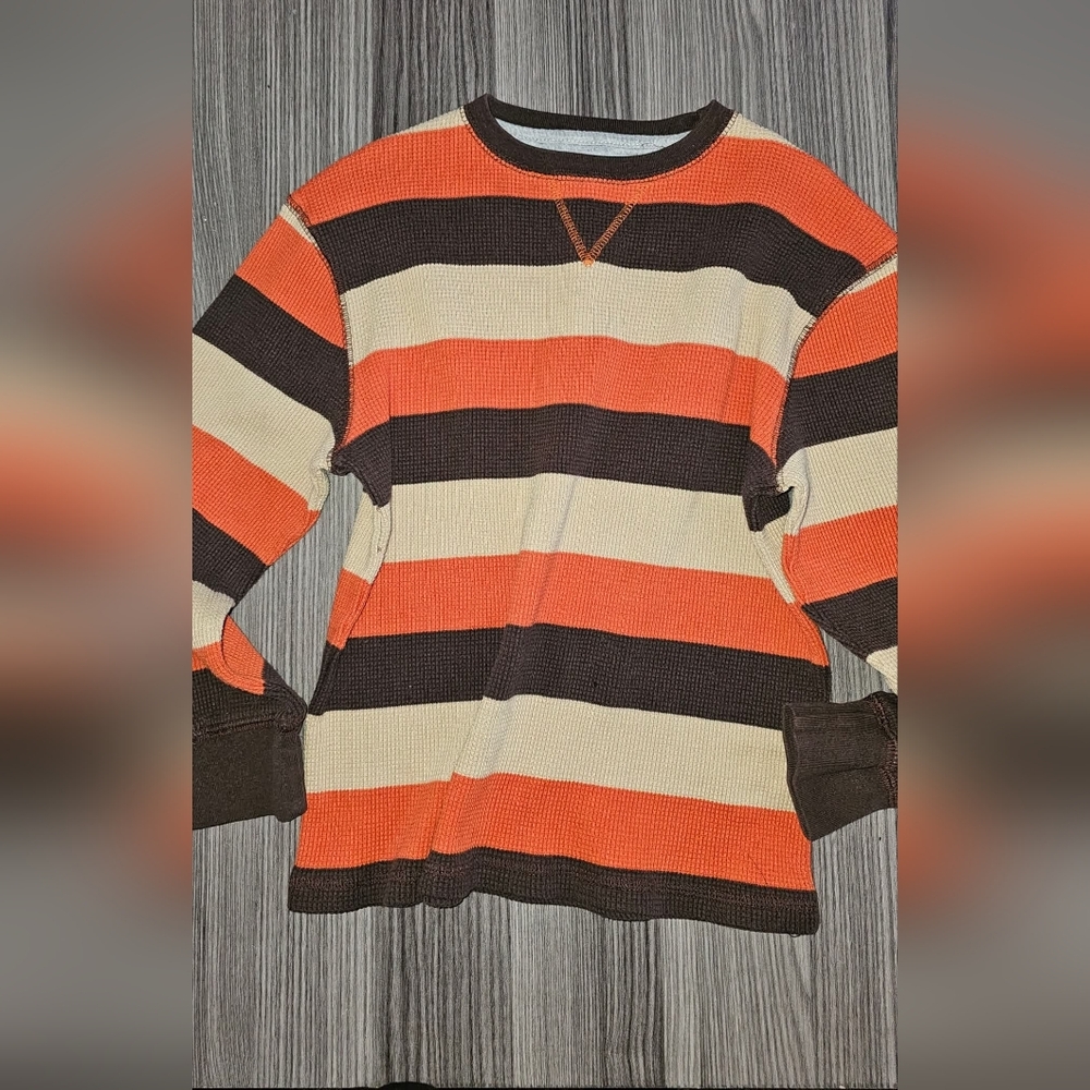 Boy's Falls Creek 7 Thermal Long John Striped Long Sleeve Shirt